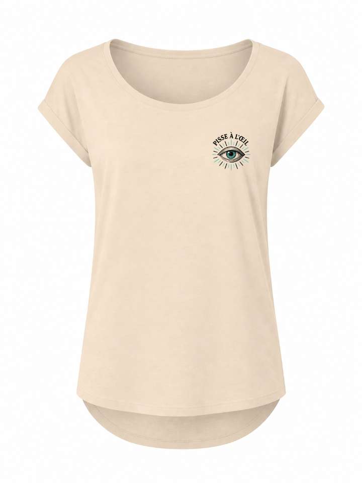 T-shirt femme à dos allongé