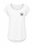 T-shirt femme à dos allongé