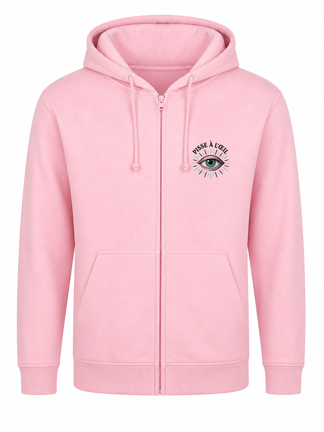 Sweat à capuche zippé unisexe