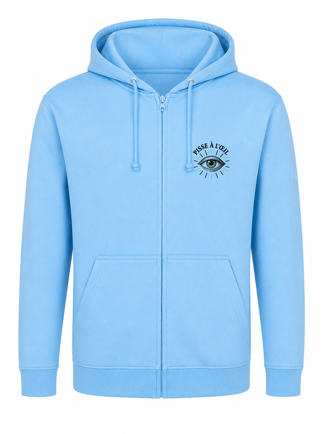 Sweat à capuche zippé unisexe
