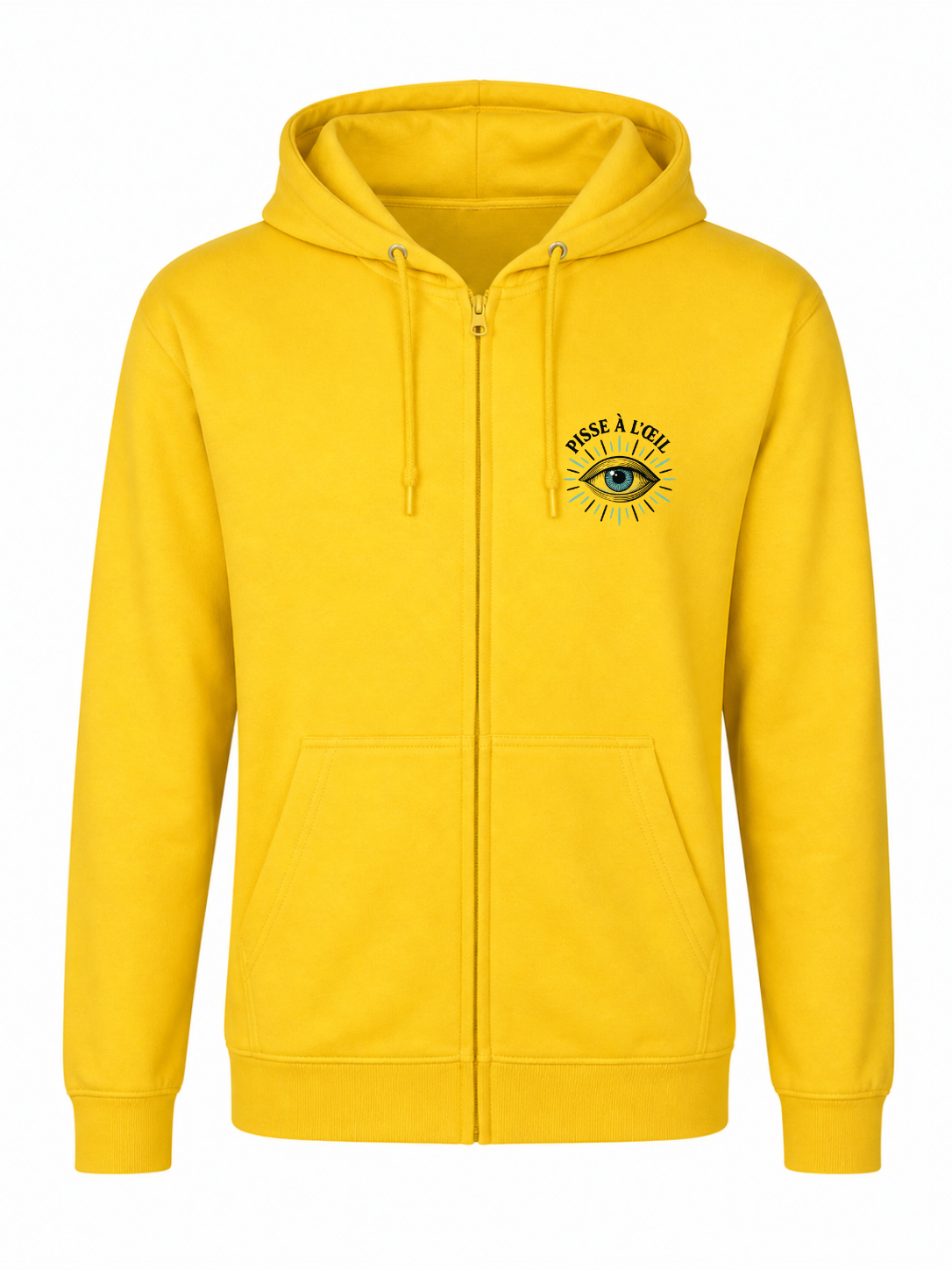 Sweat à capuche zippé unisexe