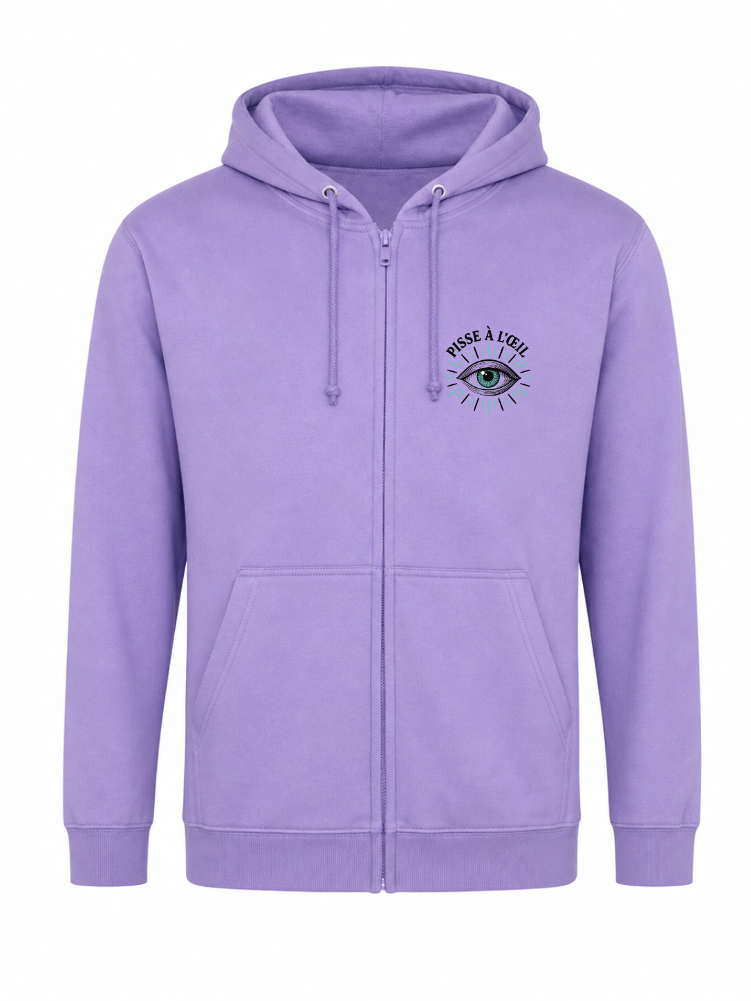 Sweat à capuche zippé unisexe