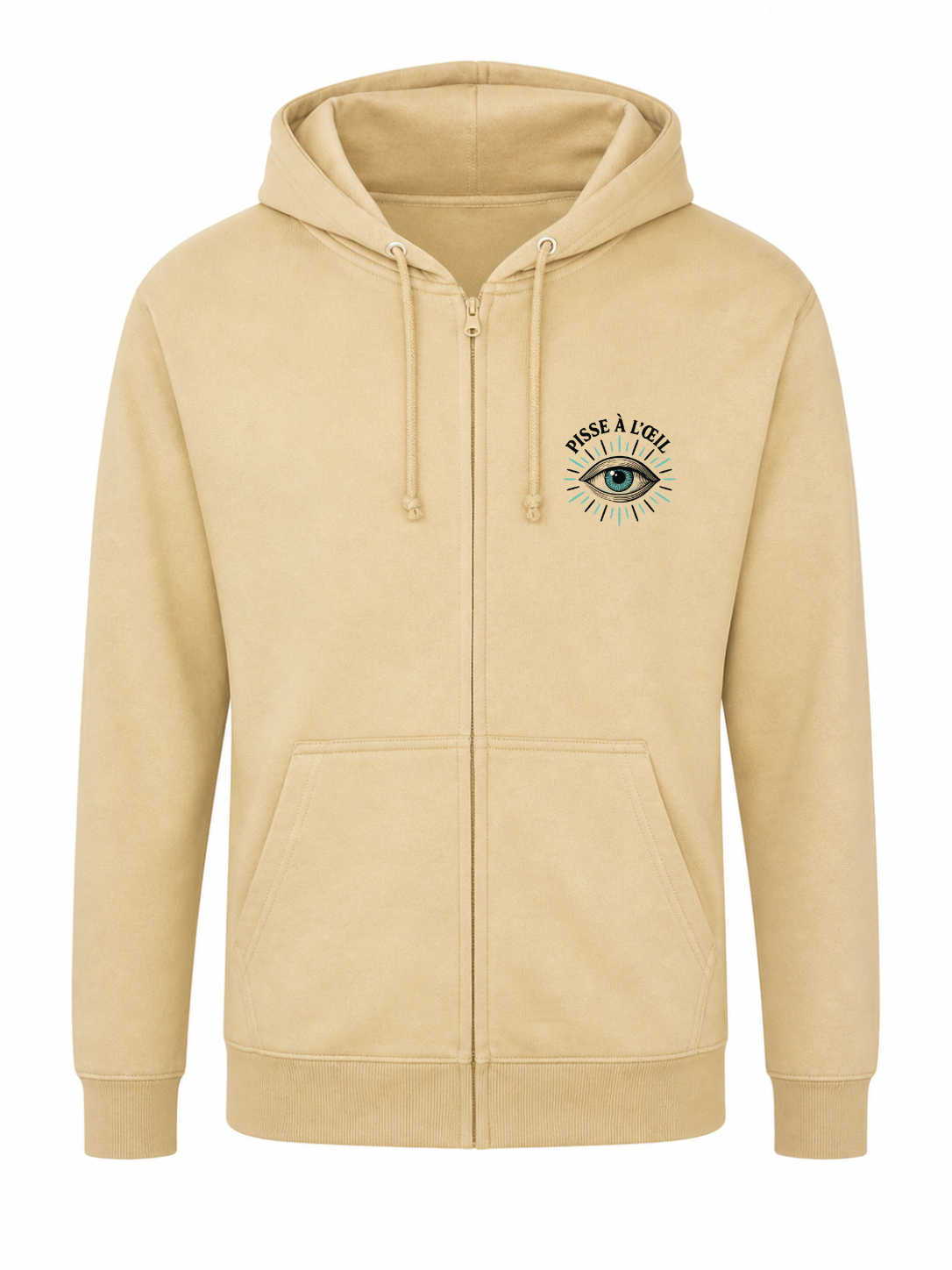 Sweat à capuche zippé unisexe
