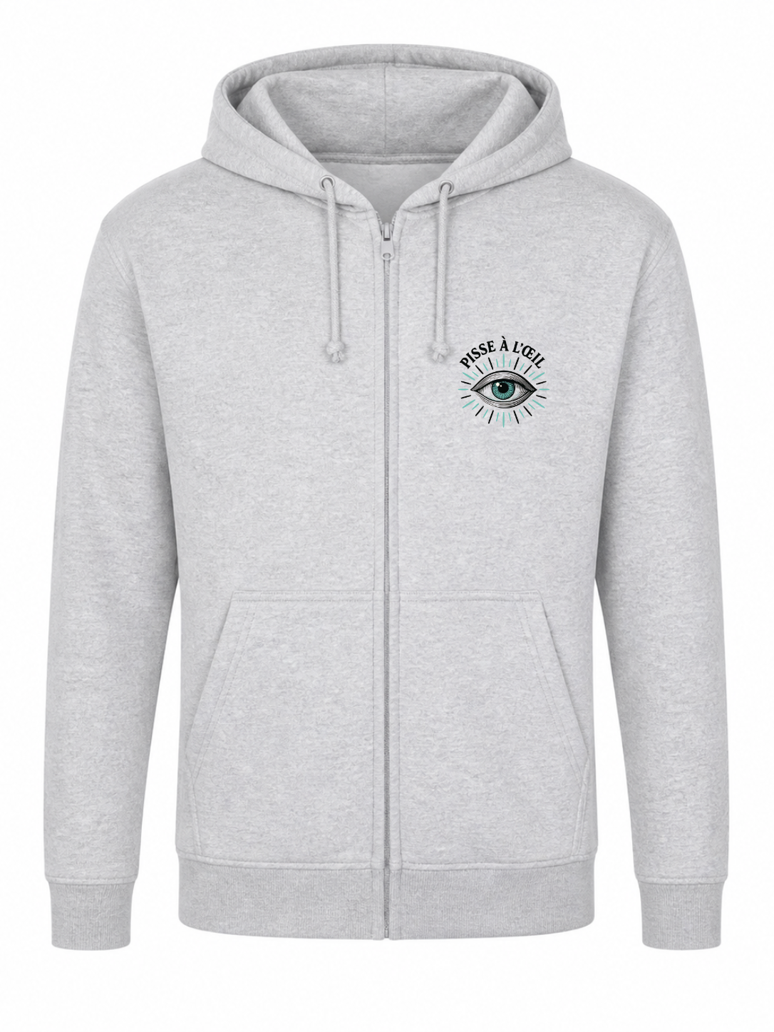Sweat à capuche zippé unisexe