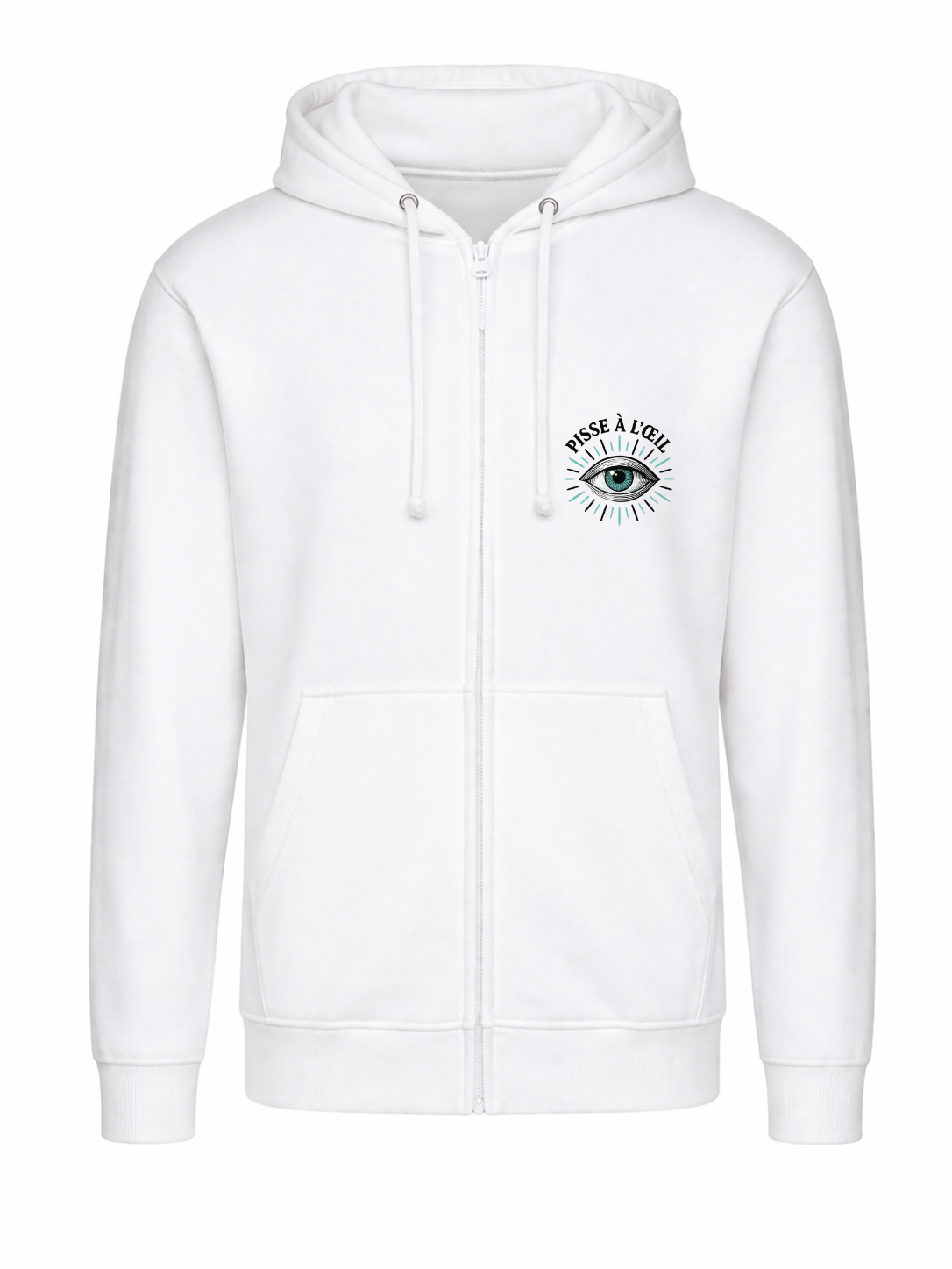 Sweat à capuche zippé unisexe