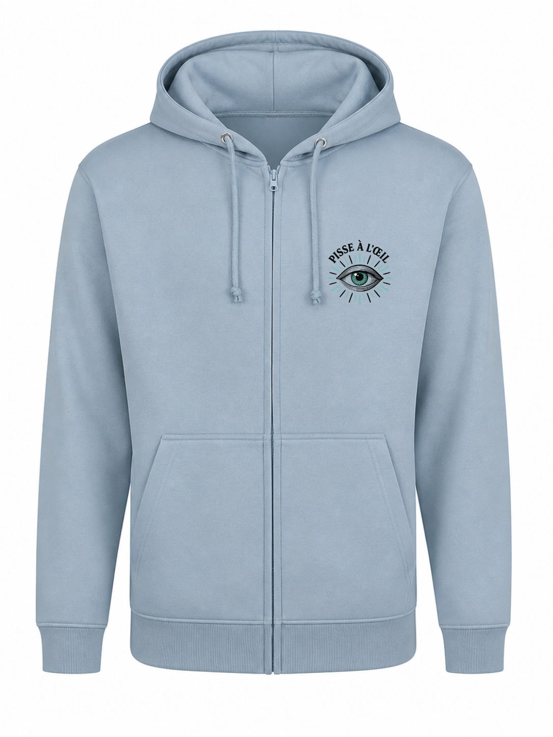 Sweat à capuche zippé unisexe