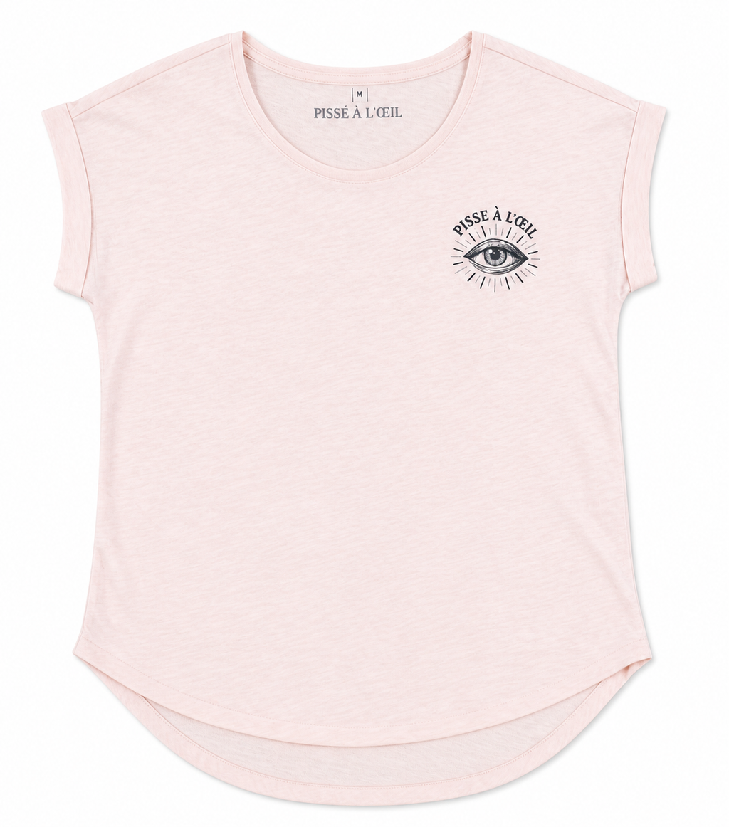 T-shirt femme à dos allongé